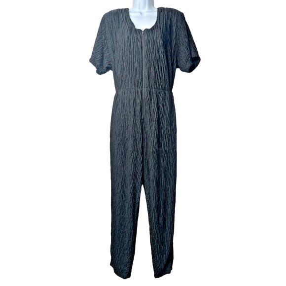 Oscar De La Renta Vintage Swimwear Size Small Black Cover Up Fun Retro 80s Style - Picture 1 of 12